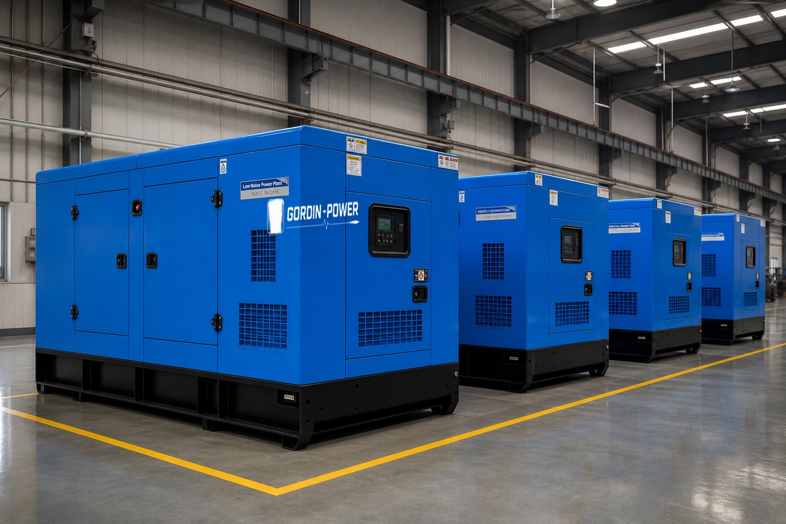 GORDIN POWER generator sets on production line